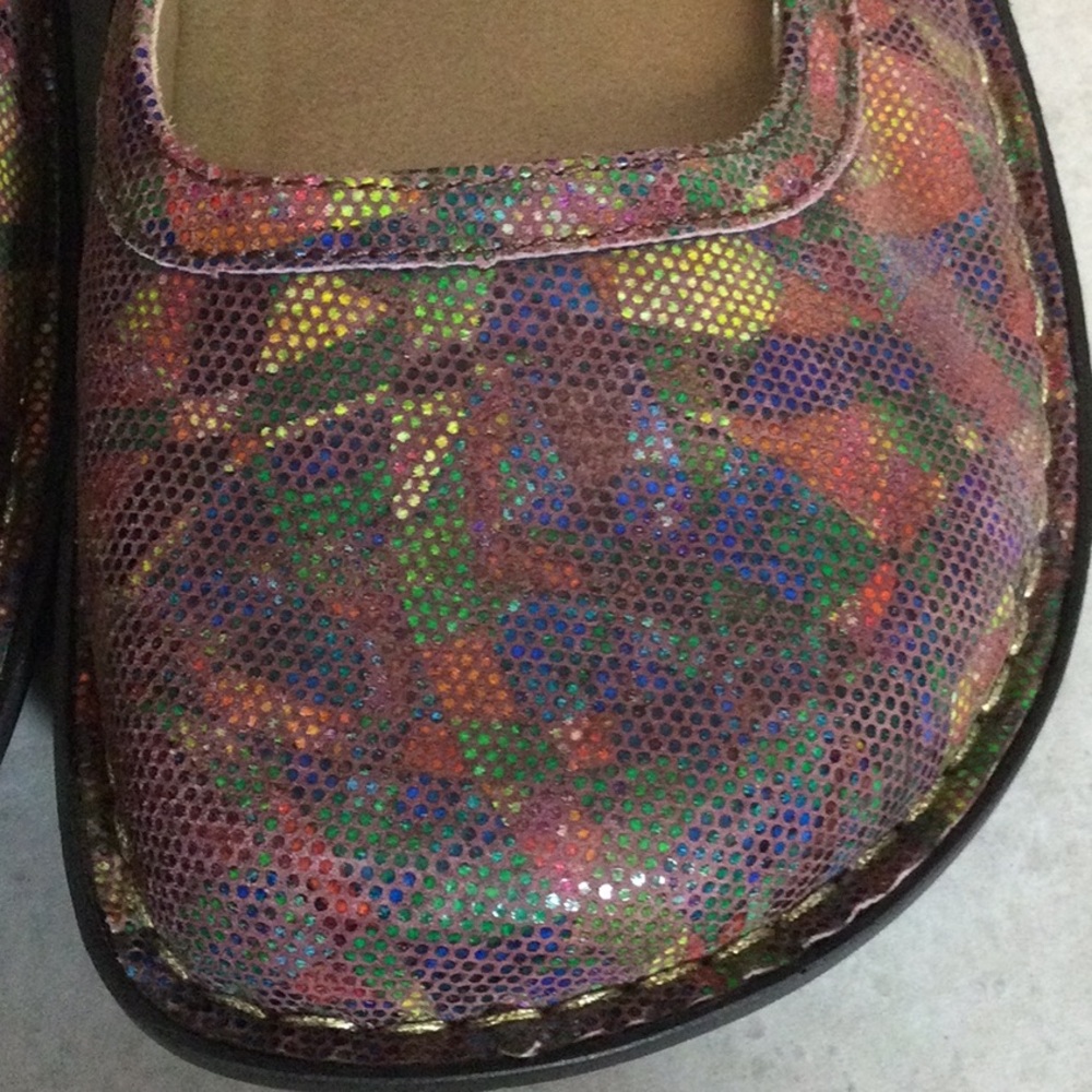 EU 39 Alegria Multicolor Mary Jane Shoes - Picture 9 of 11